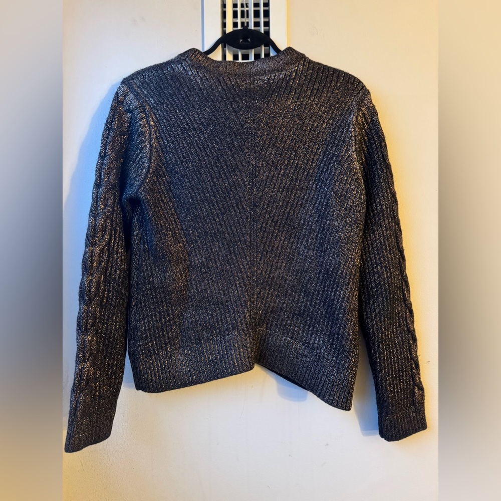 Pink Tartan 100% Wool Black and Bronze Knit Sweater - Picture 4 of 13